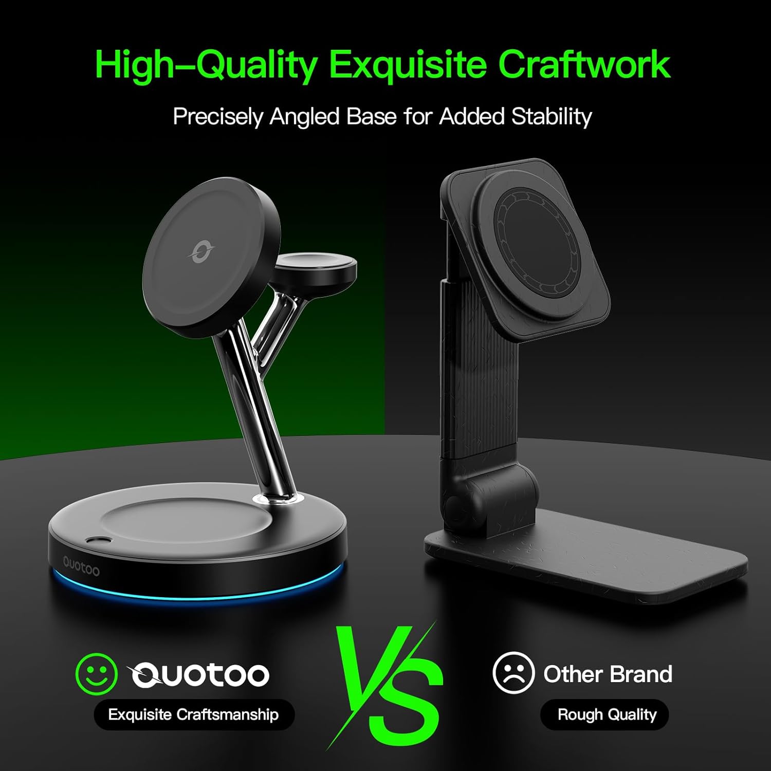 New 3 in 1 Charging Station for Apple Compatible with Magsafe Charger Stand for iPhone 17 16 15 14 13 12 Wireless Charging Station for AirPods Wireless Charger for iWatch Series - Image 9