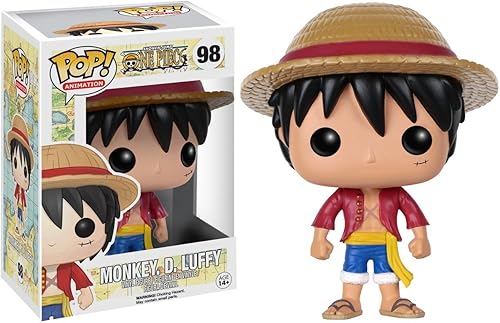 Miniatura 2 de Funko POP One Piece - Monkey D. Luffy Pop! Figura de vinilo (paquete con funda protectora compatible con caja Pop Box), multicolor, 3.75 pulgadas