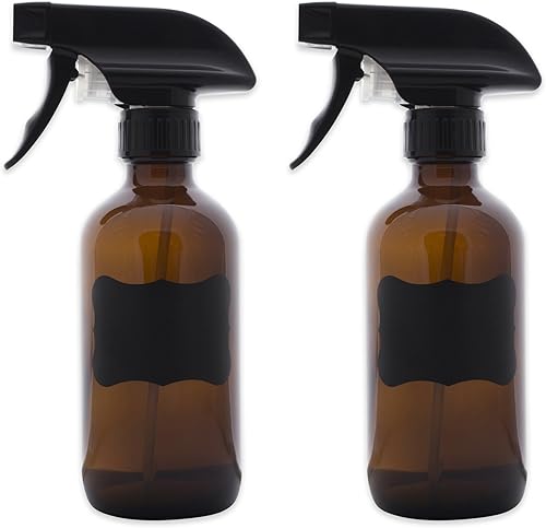 Miniatura 7 de DII Juego de botellas de spray de vidrio recargables con etiqueta de pizarra, 16 oz, variedad S3