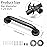 Rackickyer Shower Grab Bar, 2 Pack 12 Inch Gray Bathroom Grab Bar, 1.25 Diameter 304 Stainless Steel Anti-Slip Grab Bars for Bathtubs and Showers, Handicap Shower Grab Bar for Seniors Elderly