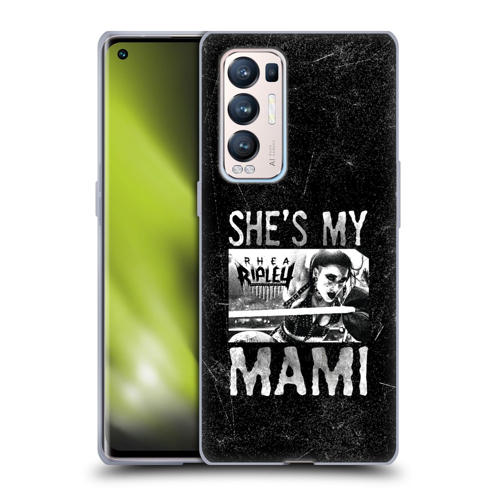 Head Case Designs Officially Licensed WWE She's My Mami Rhea Ripley Soft Gel Case Compatible With Find X3 Neo / Reno5 Pro+ 5G