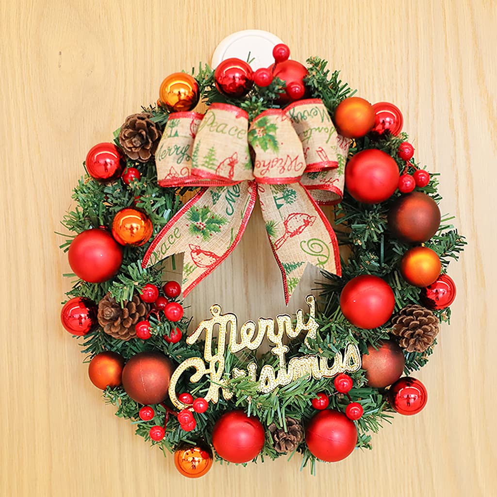 Amazon.co.jp: レッドクリスマスリース、五芒星ベリークリスマス