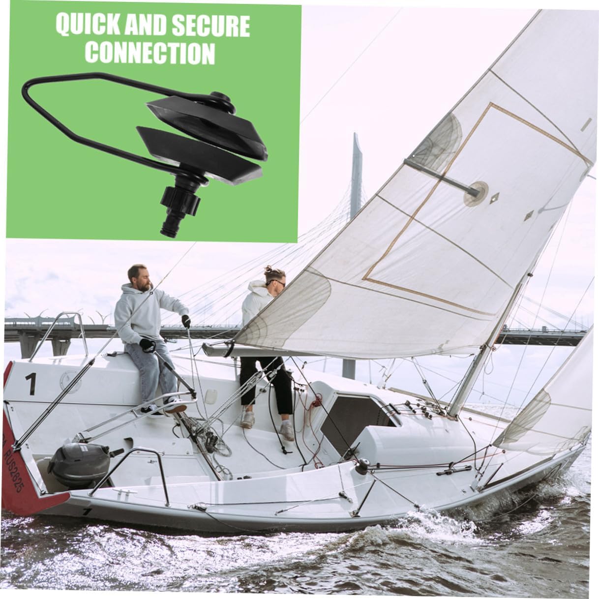 2pcs Outboard Motor Engine Flusher Water Muffs Kit for Marine Boat, Large Motor Flushers with Dual Water Feed, Boat Accessories for Engine Flushing and Maintenance