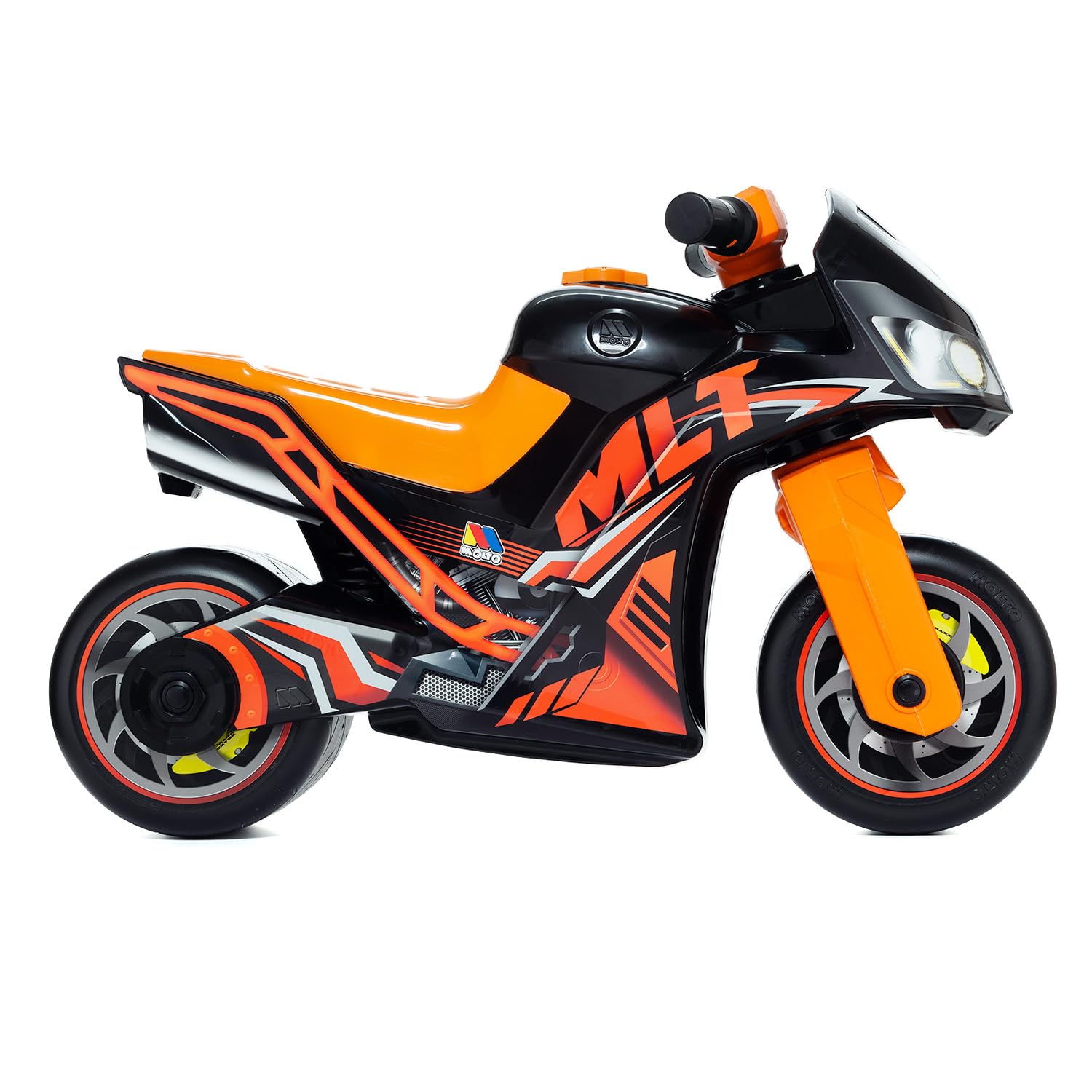 MOLTO | Dirt Scooter Schwarz Cross | Geländegängiger Roller | Sicheres & Robustes Kinderspielzeug | Fördert eine gesunde kindliche Entwicklung | +18 Monate