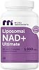 Micro Ingredients Complejo Liposomal NAD+ 1,000 mg por Porción, 60 Cápsulas | 10 en 1 con Resveratrol, Glutatión, ALA y Astaxantina. Alternativa al Suplemento NMN para Mujeres y Hombres. Vegetariano, No GMO. Cápsula 60 Unidades (Paquete de 1) 1