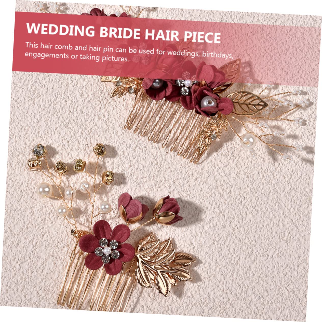 ABOOFAN 3sets Pettine Per Decorativi Accessori Per Matrimoni e Cerimonie Accessori Per e Damigelle