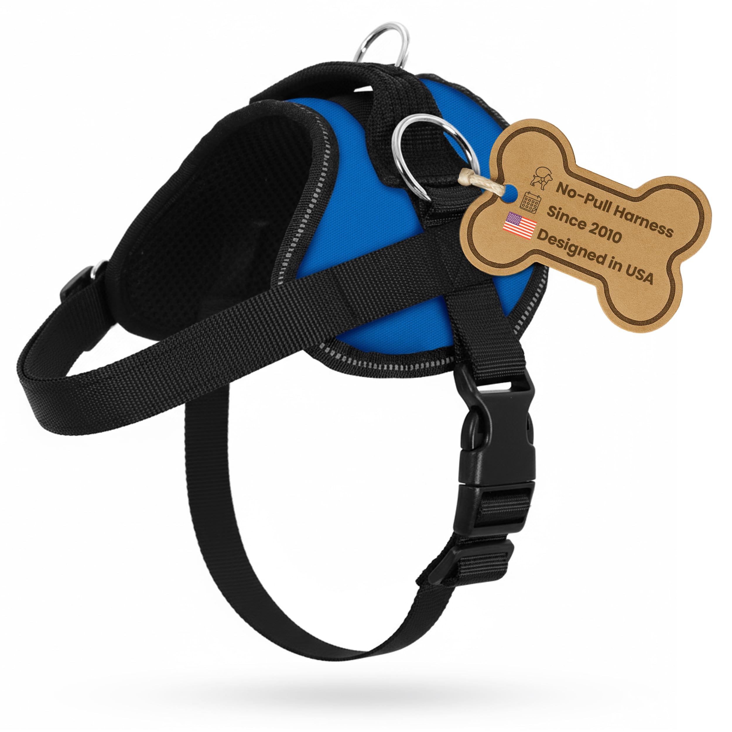 Bark Appeal Blue No-Pull Dog Harness