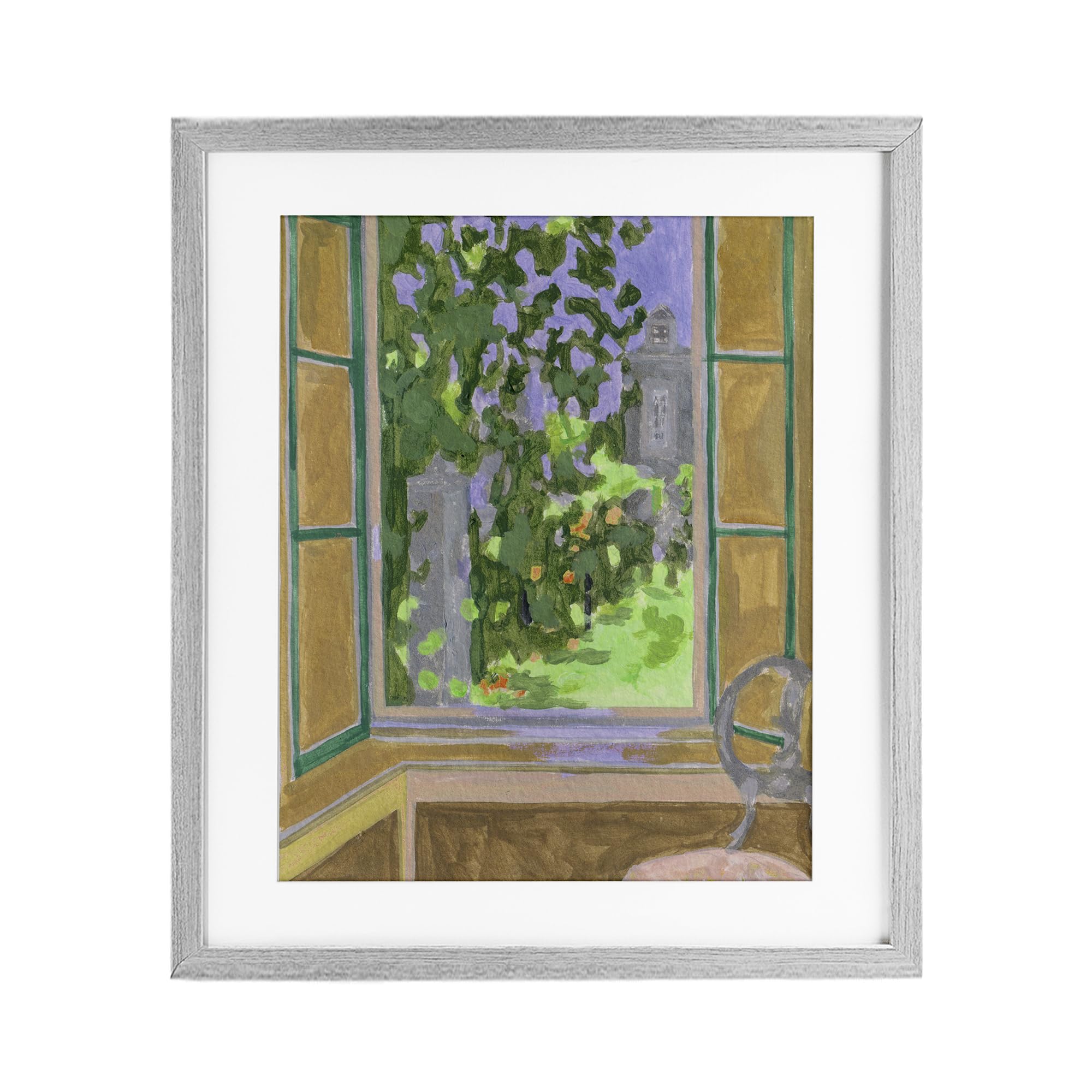 Affiche Seat For Spring Stupell Industries cadre noir sous verre