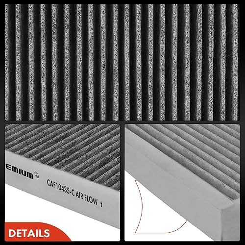 Miniatura 7 de A-Premium Filtro de aire de cabina de 2 piezas con carbón activado compatible con Volvo XC60, S60, S60 Cross Country, XC70, S80, V60, V60 Cross