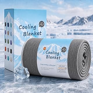 Topcee Cooling Blanket Queen 90x90 for Hot Sleepers, Japanese Cooling Fiber