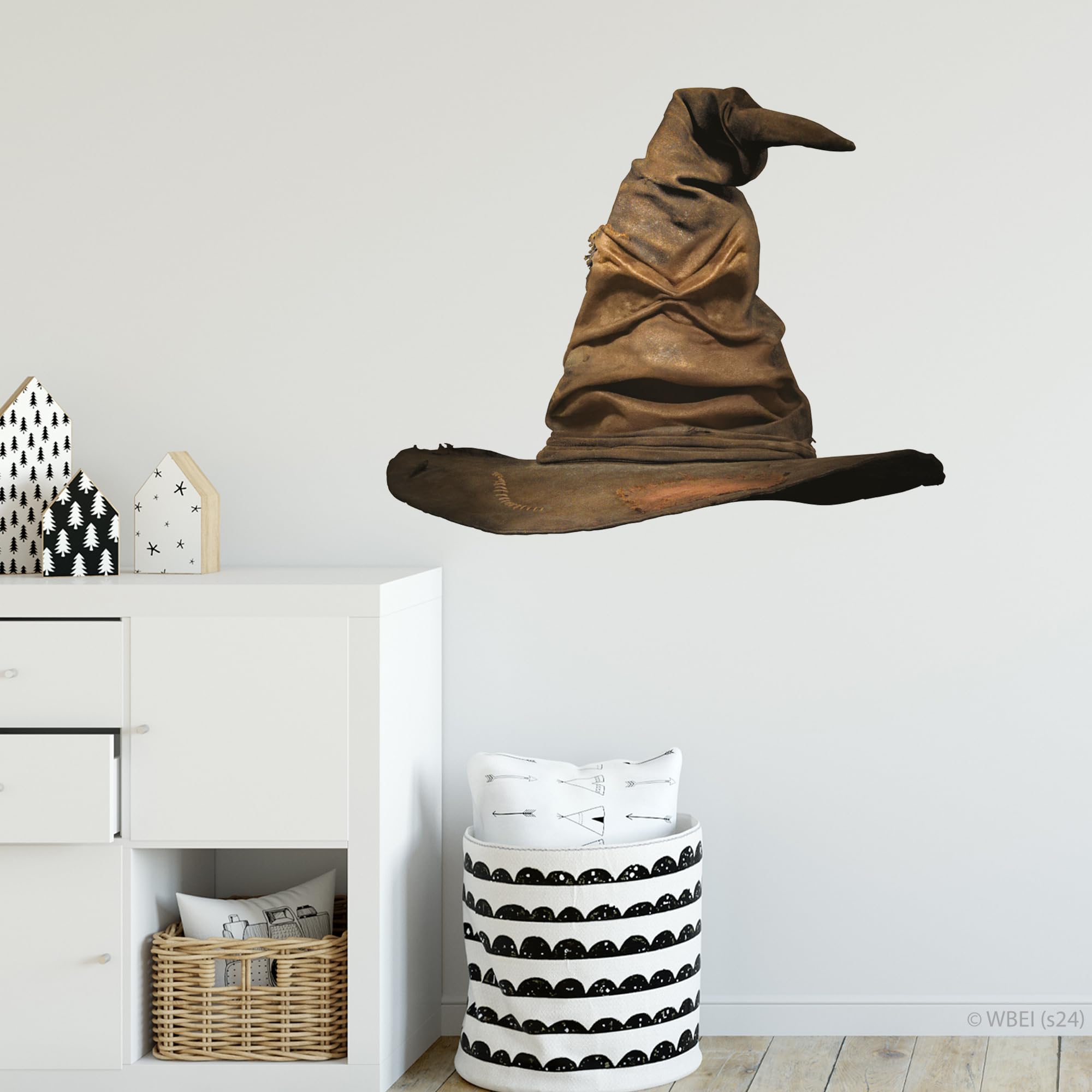 Harry Potter Wall Sticker – Sorting Hat Wall Decal Wizarding World Art (60cm Width x 50cm Height)