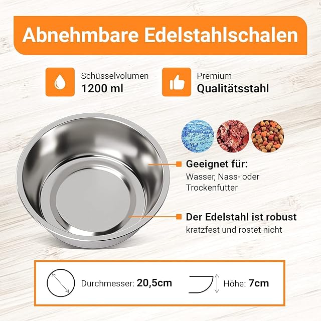 Foto 6 de 8 de Comedero para Perros y Gatos, 2 x 1200 ml, Forma de Hueso con Ventosa con Pala para Comida y Agua