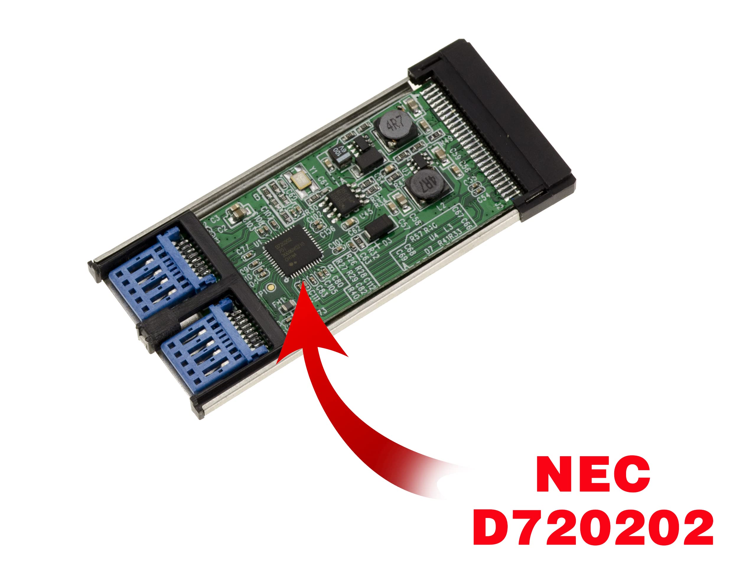 KALEA-INFORMATIQUE ExpressCard 34 USB 3.0 2 Ports NEC D720202 | Carte ExpressCard 34 vers USB 3.0 SuperSpeed NEC D720202
