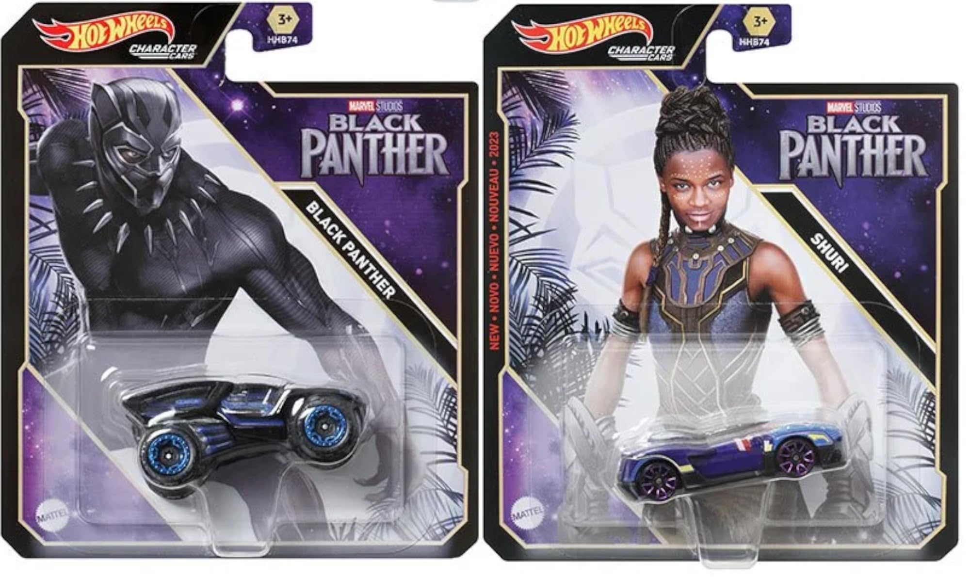 Amazon.com: Hot Wheels Marvel Black Panther & Shuri Character Cars