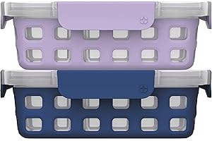 Leak-Proof Divided Container with Locking Lids