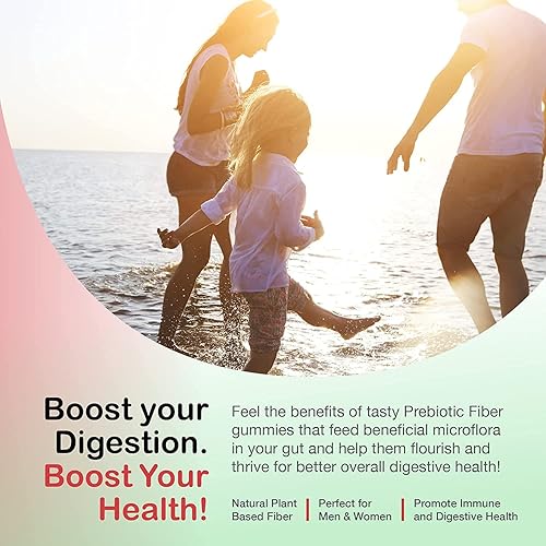Miniatura 6 de Yum-Vs - Gomitas de fibra prebiótica para adultos y niños - Suplemento de fibra de goma de ayuda digestiva de 0.18 oz - Suplemento diario de fibra