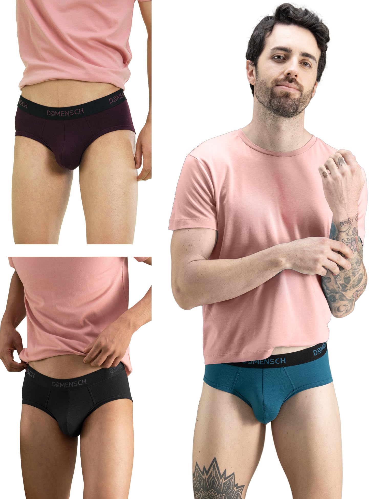 damensch Fresh Mint Solid Underwear for Men, Breathable Innerwear, Cotton Briefs, Anti-Rash Waistband, Moisture Wicking Briefs, Mid-Rise, Peppermint Finished-picture-33