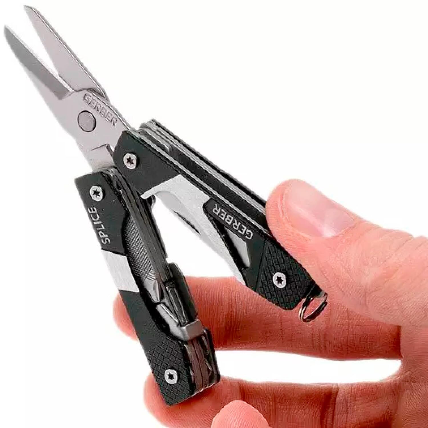 Fiskars Multiherramienta de bolsillo Splice Negro