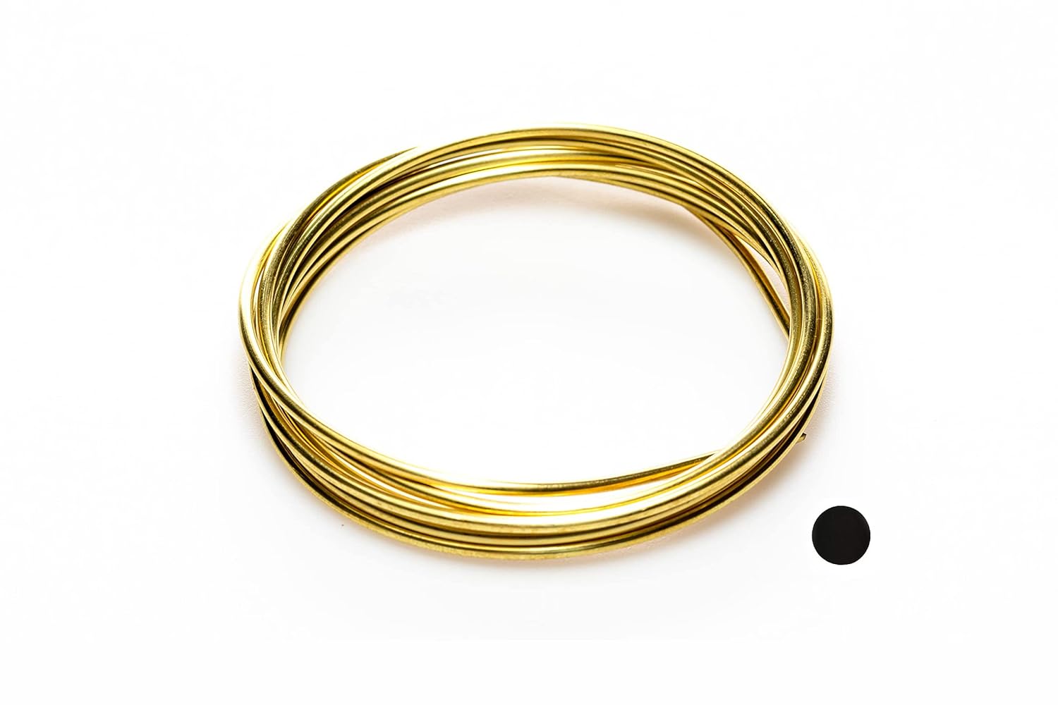16 Gauge, Jeweler's Brass Wire, Yellow Brass, Round, Dead Soft, CDA #260-25FT by CRAFT WIRE