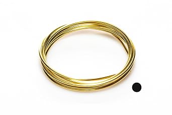 14 Gauge, Jewelers Brass Wire, Yellow Brass, Round, Dead Soft, CDA #260-25FT by CRAFT WIRE
