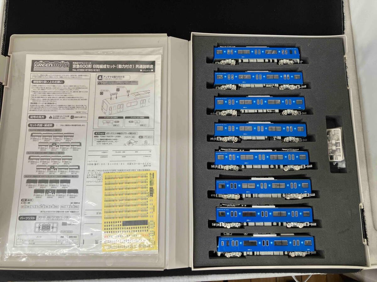 Nゲージ 【GREENMAX】 京浜急行600形電車 (BLUE SKY TRAIN) 動力付き8