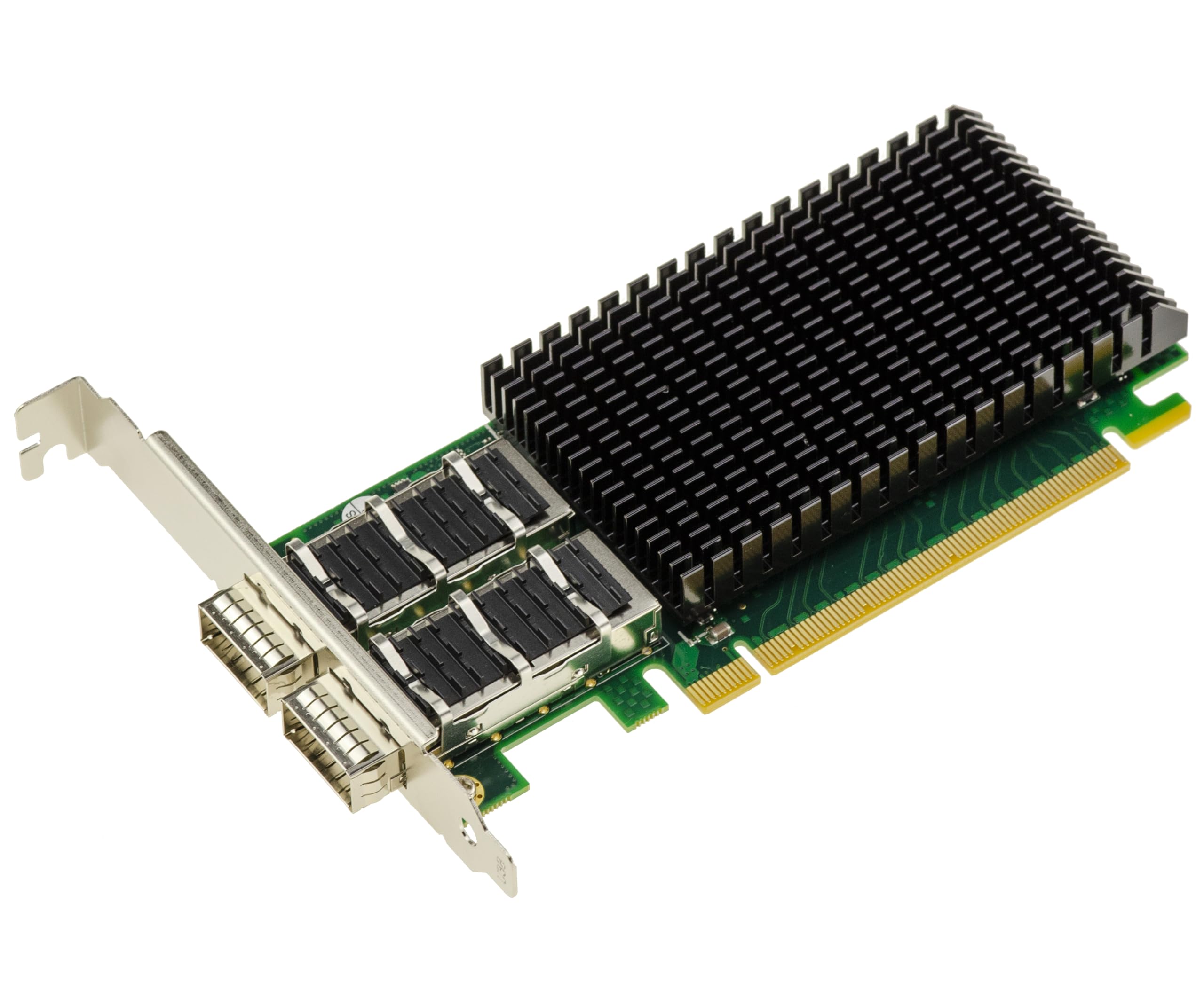 Kalea-Informatique - Tarjeta de red PCIe 4.0 x16 (2 puertos, 100 g), color