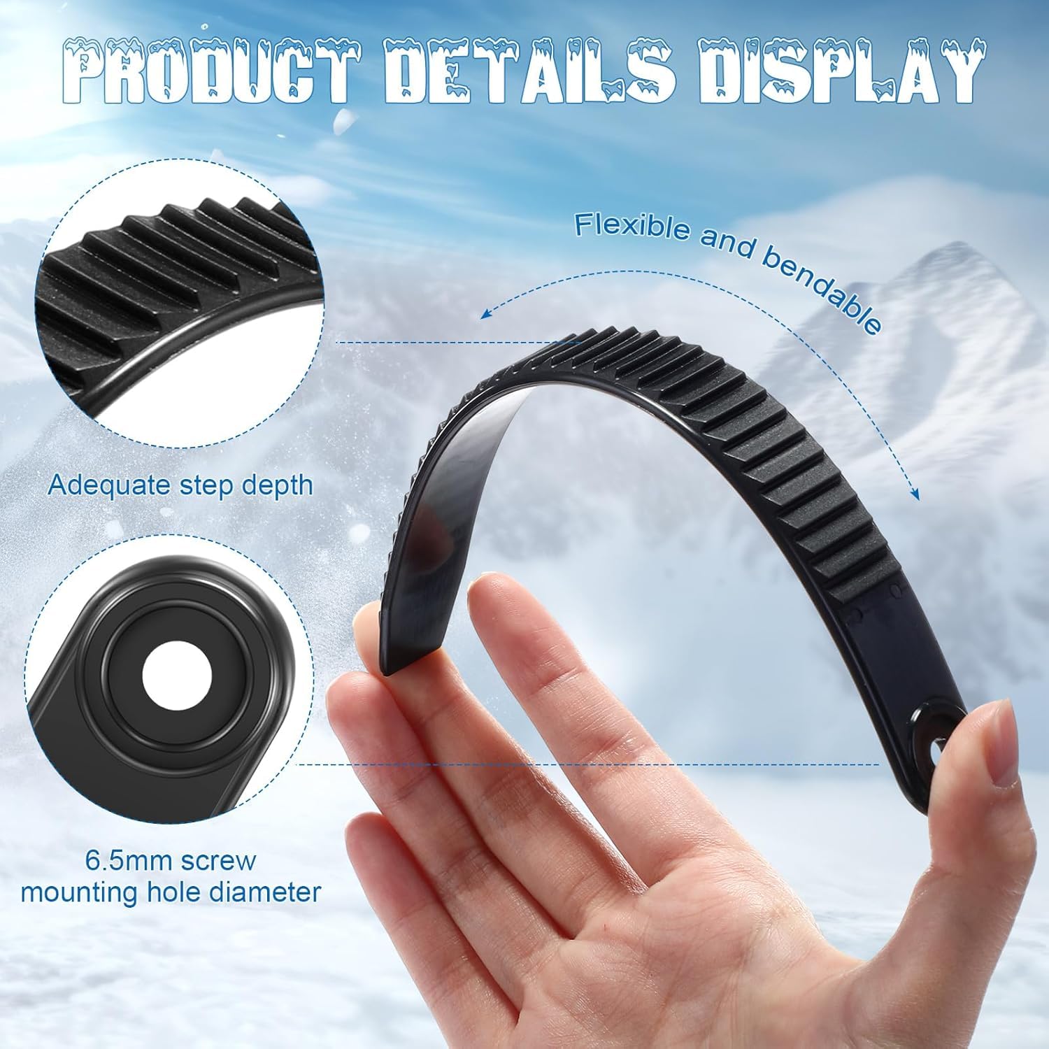 Accesorios Snowboard 6 Piezas Fijación Ski Binding Straps Correas Repuesto Tobillo