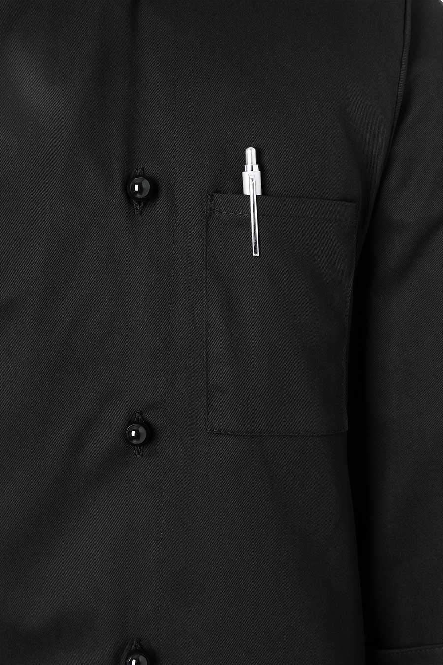 Karlowsky Chaqueta de cocinero Basic negra, talla 4XL