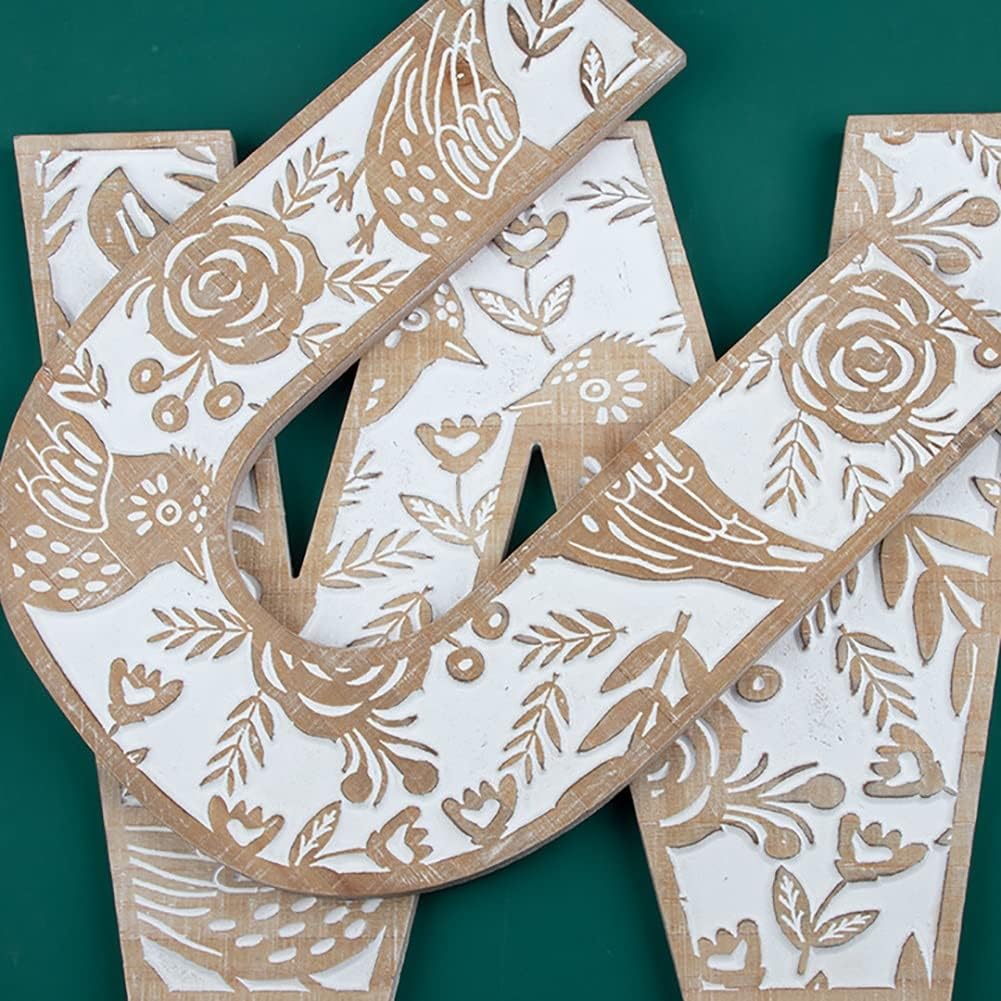 Wood Letters With Wooden Border, Farmhouse Letters For Home Decor For Wall Decor Decorative Letters Board Decoration For Living Room, Kitchen, Wood Farmhouse Decor, Decorative Wall Art ( Color : K )