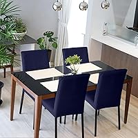 Vista 55 de Juego de 6 fundas elásticas para sillas de comedor, extraíbles y lavables, para sillas de comedor, hotel, ceremonia