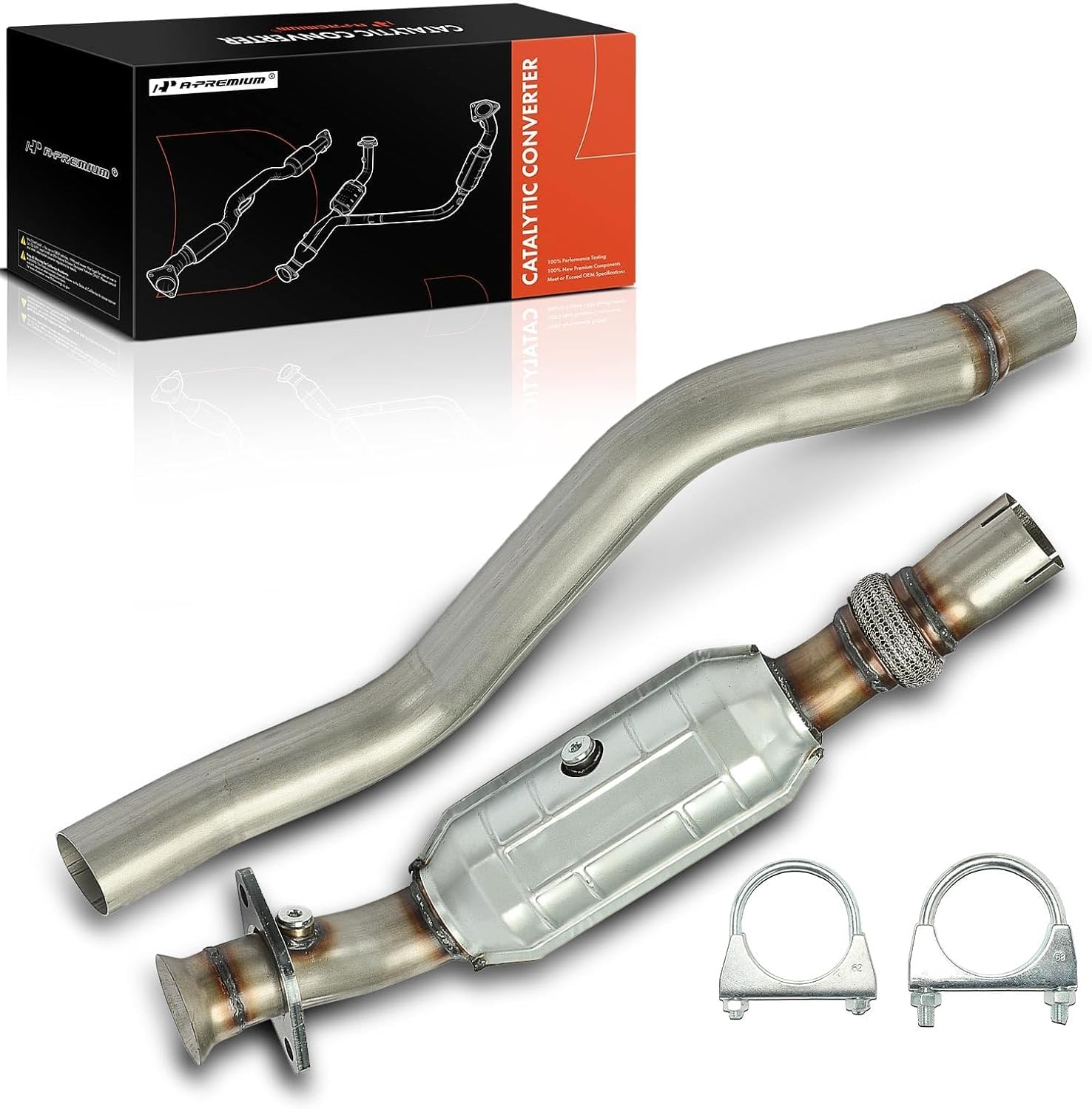 A-Premium Left Side Catalytic Converter Direct Fit - Compatible with 2011-2012 Dodge Charger, Challenger & Chrysler 300 - V6 3.6L - EPA Compliant