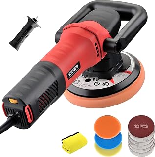 Car Buffer Polisher,6 inch Orbital Polisher,Dual Action Polisher with 6 Variable Speed, 750W Ramdom Orbital Polisher Buffer for Car Detailing,car buffers and polishers kit for Waxing Polishing.