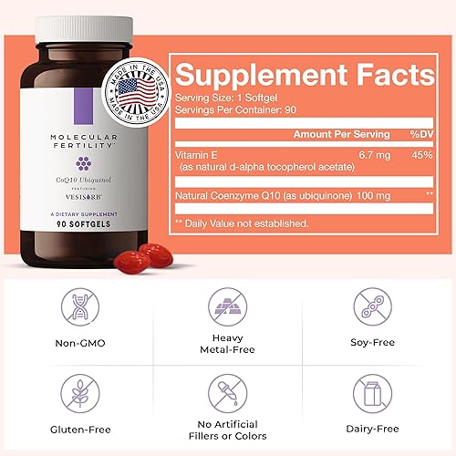 Miniatura 7 de Ubiquinol CoQ10 Tecnología de absorción avanzada 90 porciones