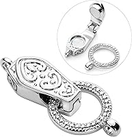 Vista 7 de OHINGLT Cierres y cierres magnéticos plegables de latón chapado en oro y plata de 18 quilates con convertidor de imán de bucle para hacer joyas