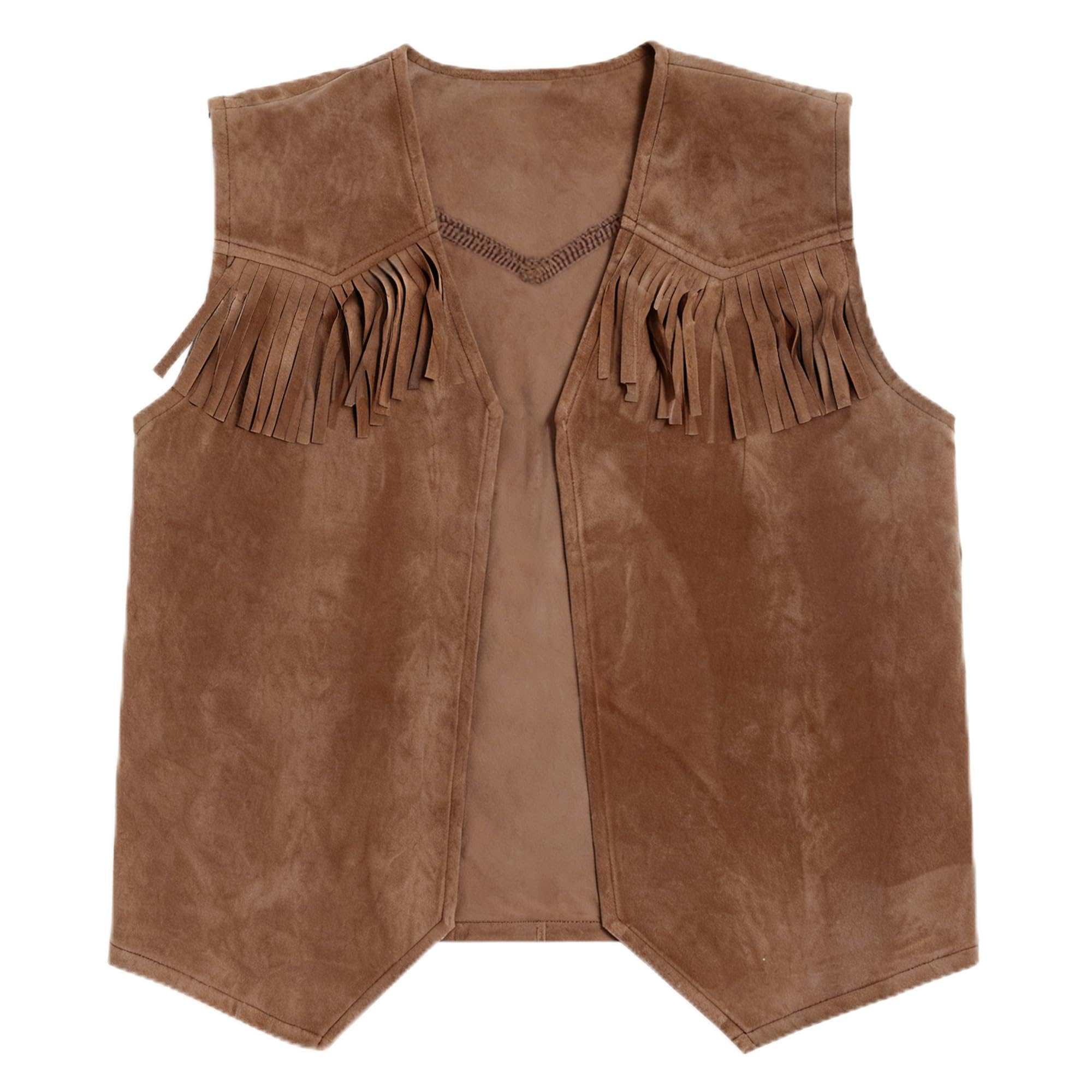 Wildarms Men's Cowboy Vest: Halloween Costume, Carnival, Cosplay and Theme Parties - Wild Style Cowboy Suit