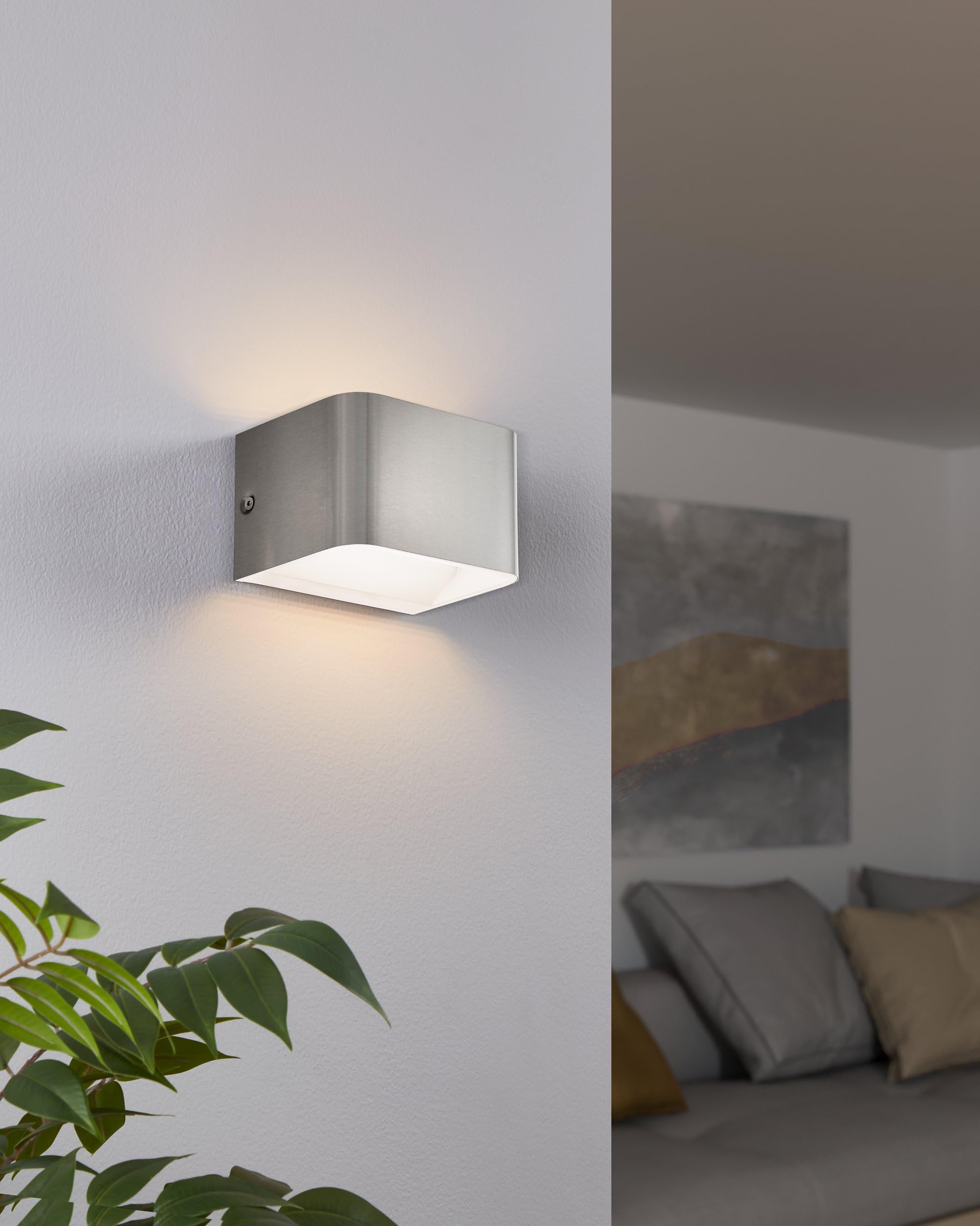 EGLO Mannera-L Staande lamp - USB-C - H 140 cm - Zand | Leen Bakker