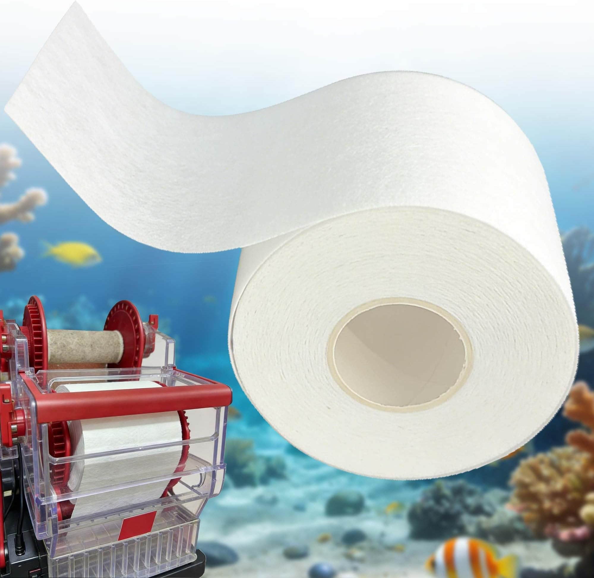 PurifyLogix Replacement Fleece Roll for Red Sea 500, 92' Long * 4.45" High, Superior Filtration System for ReefMat 500, Automated Maintenance Filter Roll, Crystal-Clear Saltwater Reef Tanks