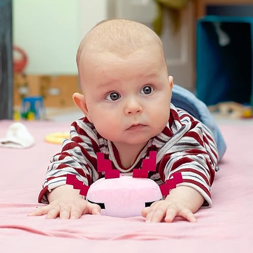 Miniatura 7 de Juguete de peluche de ajolote rosa, decoración de almohada suave para fanáticos de los videojuegos, regalo preferido para fiestas de cumpleaños para