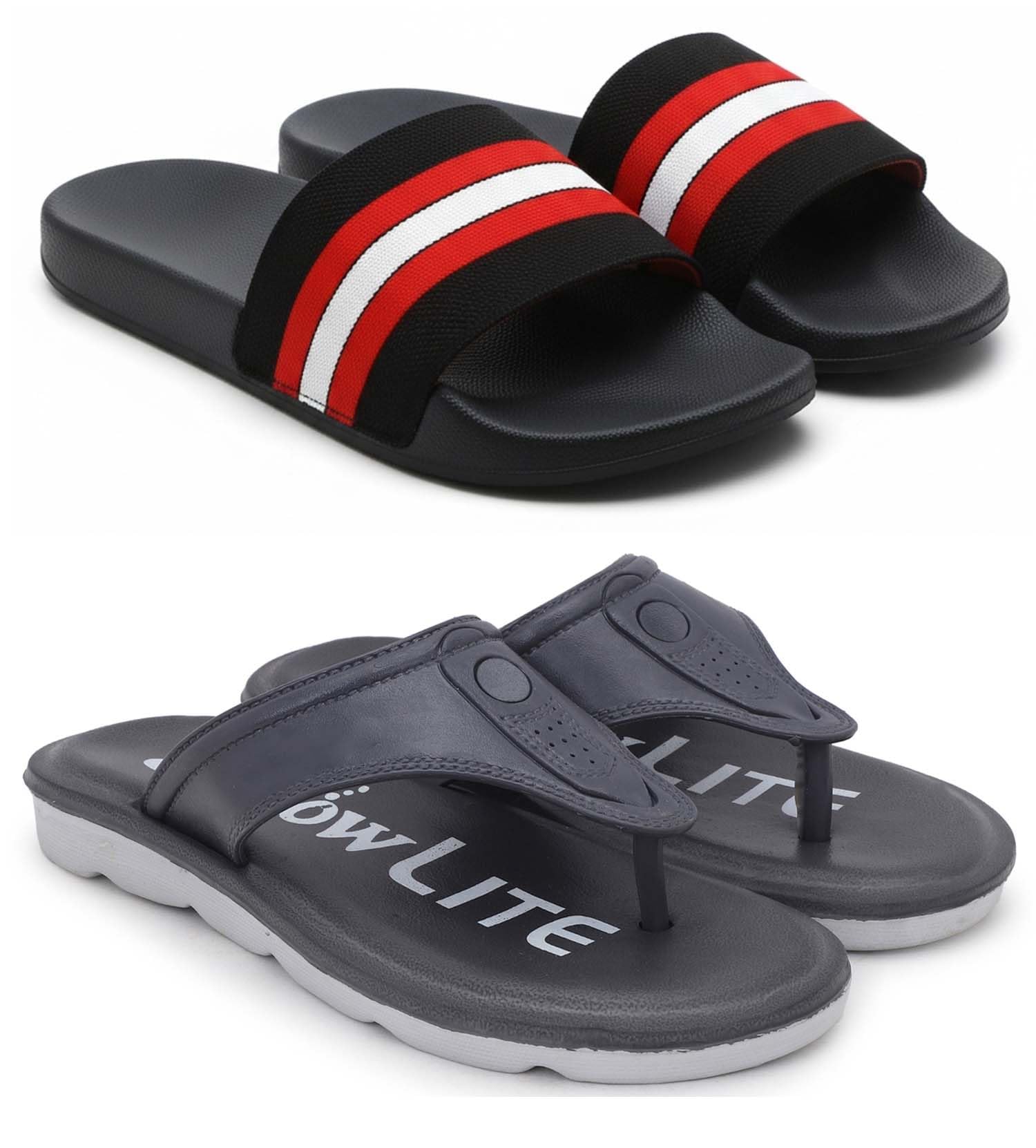 pampy angel Slipper/Flip Flops/Slides/Clogs/Sandals for Men, Comfortable & Light Weight| Stylish & Anti-Skid | Casual Waterproof & Everyday Flip Flops for Men & Boys Combo Pack of 2-picture-36
