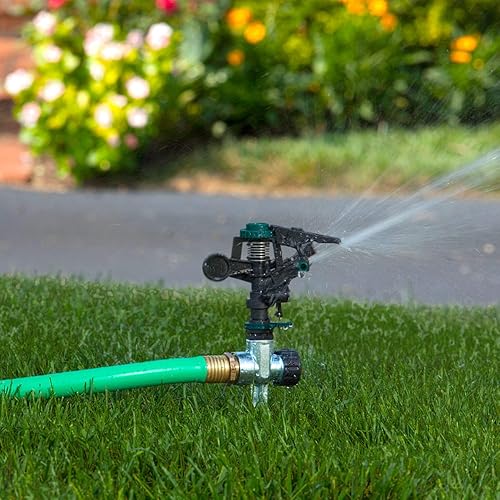 Vista 17 de Melnor 65054-AMZ aspersor pulsante sobre pico de metal con adaptador del producto QuickConnect