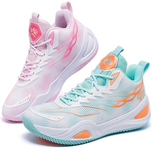 Womens Mens Basketball Shoes Breathable Non Slip Fashion Sneakers Comfortable Unisex-Adult Outdoor Sport Shoe