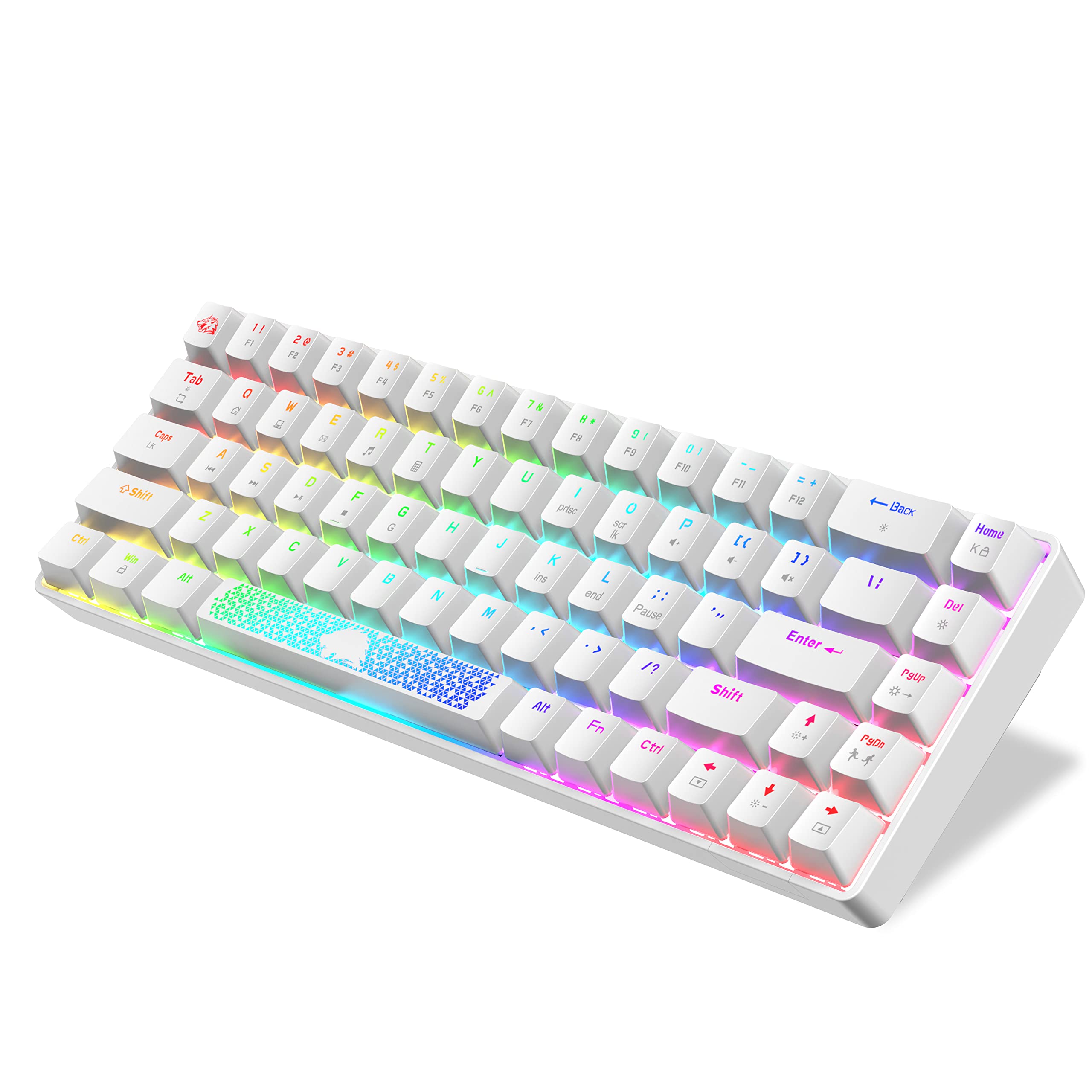 STOGA MK22 61Key Mechanical Gaming Keyboard(White), 56 OFF