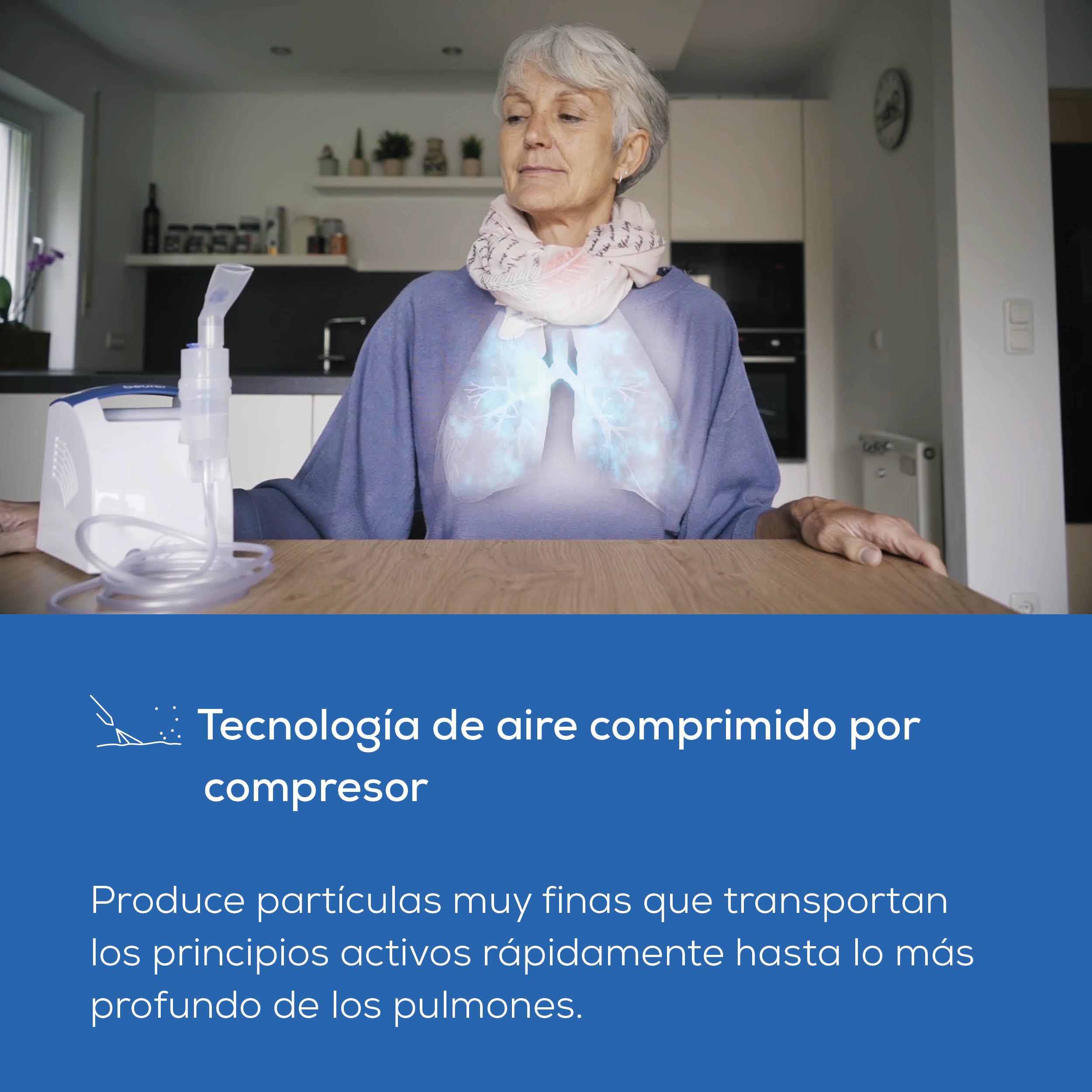 Beurer IH 26 Nebulizador, Inhalador con ducha nasal y muchos accesorios, alto rendimiento de nebulización, para el tratamiento de enfermedades respiratorias como resfriados, bronquitis y asma
