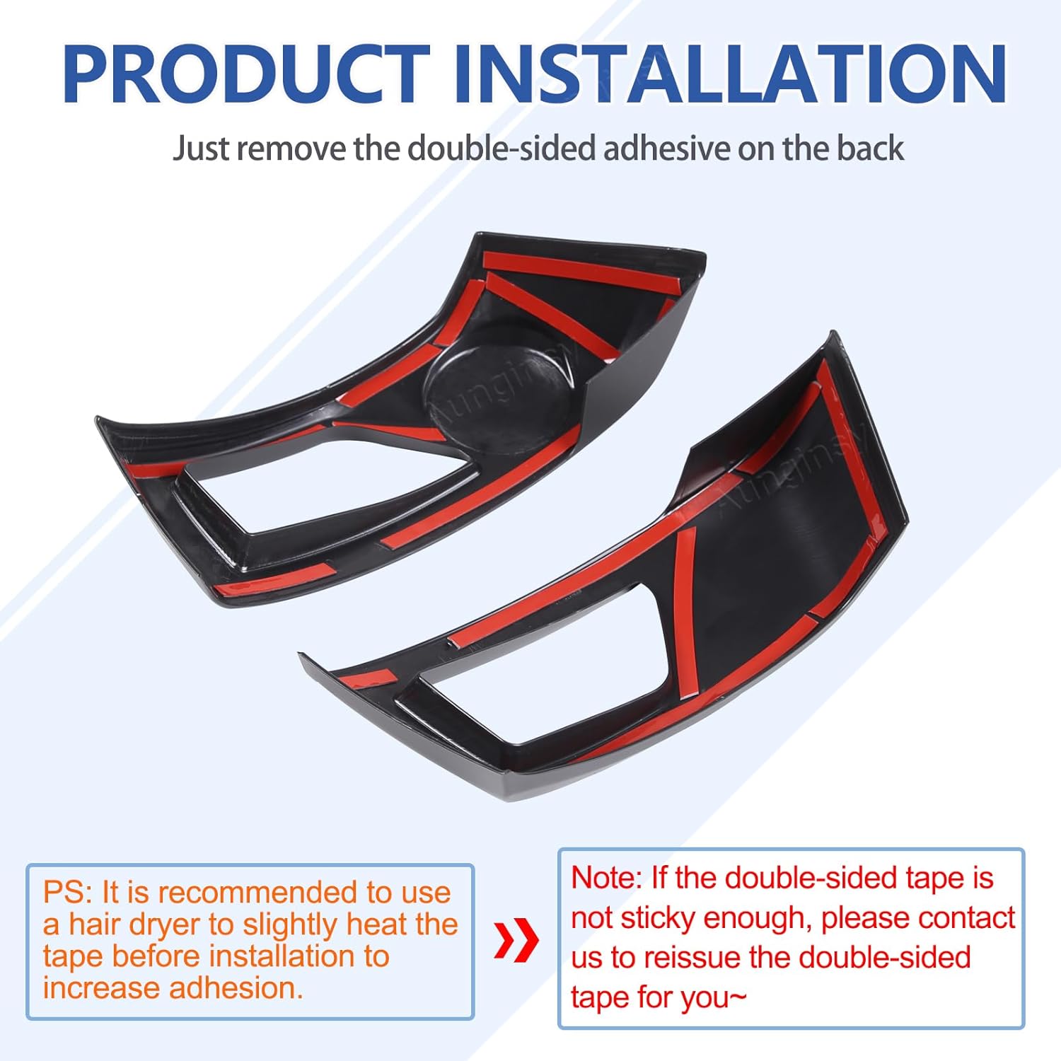 Aunginsy Center Console Air Conditioning Air Outlet Trim Cover Compatible with Toyota Tacoma 2011-2015 Car Central Console Side Air Conditioning Vent Decorative Frame Protection Cover ABS Accessories