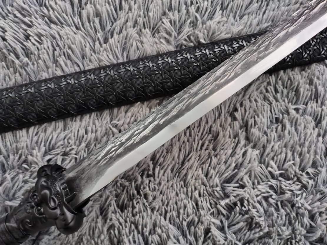 Handmade Chinese Sword Real Beat Saber High Carbon Steel Blade Alloy Fittings Kung fu