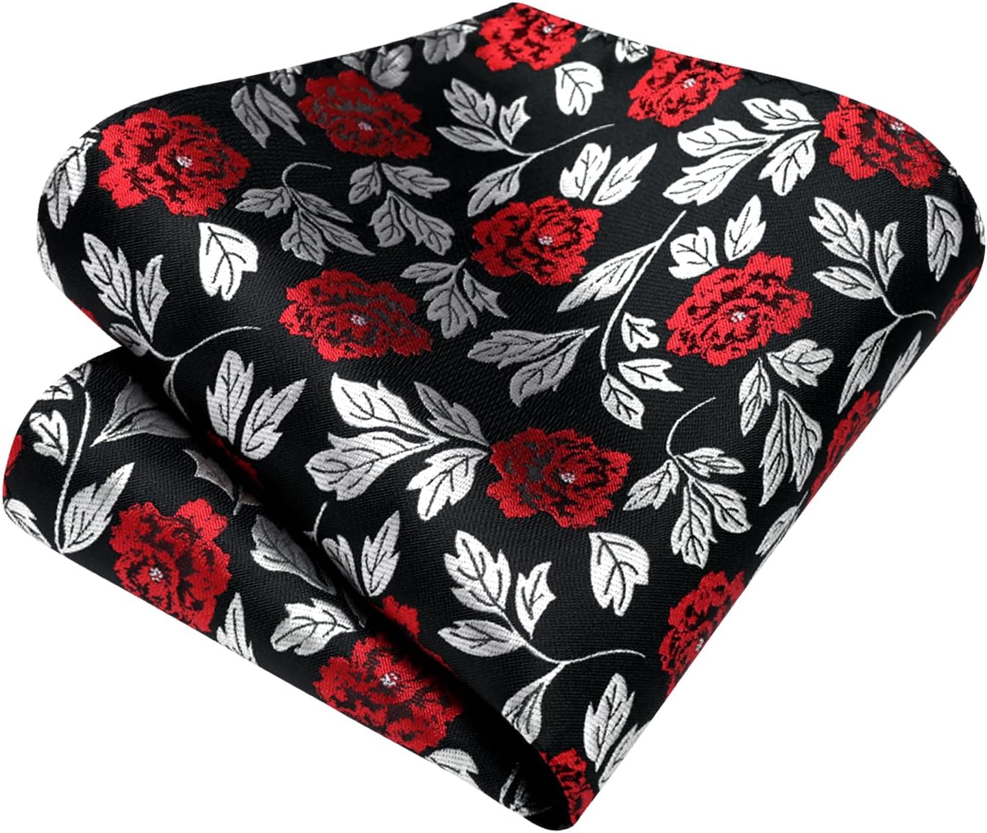 Enlision Ties for Men Floral Tie Handkerchief Cufflinks Set Formal Flower Classic Mens Necktie & Pocket Square Wedding - Image 5