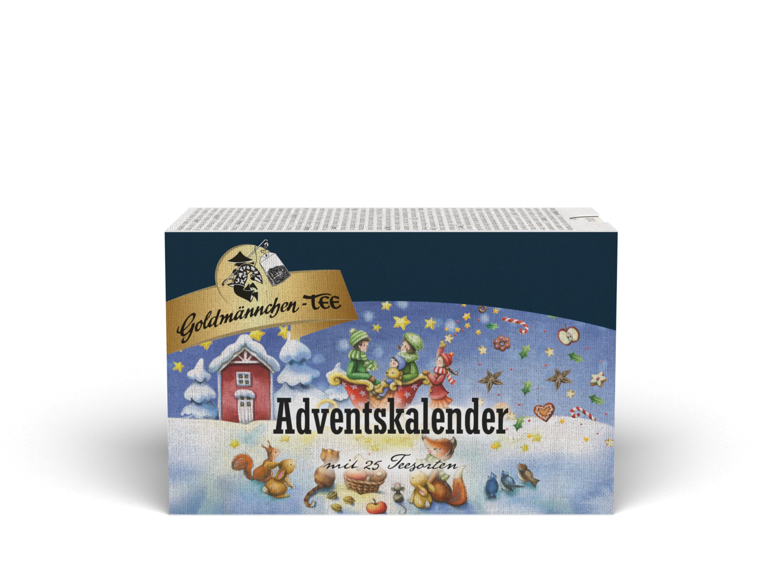Adventskalender Stern mit Goldmännchen-Tee, 1er Pack (1 x 50 g) Früchtemischungen 50 g (1er Pack)