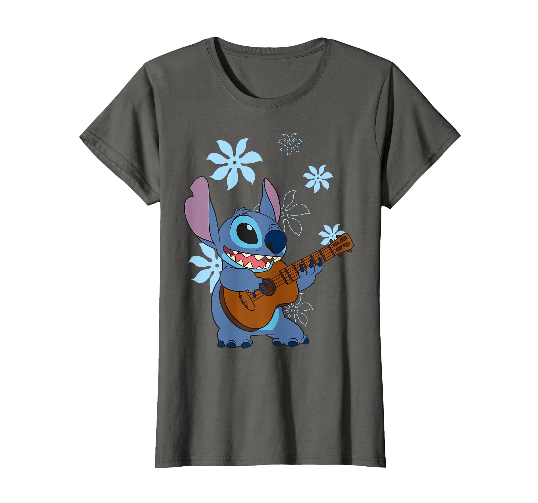 Girl's Lilo &amp; Stitch Floral Ukulele Dance T-Shirt