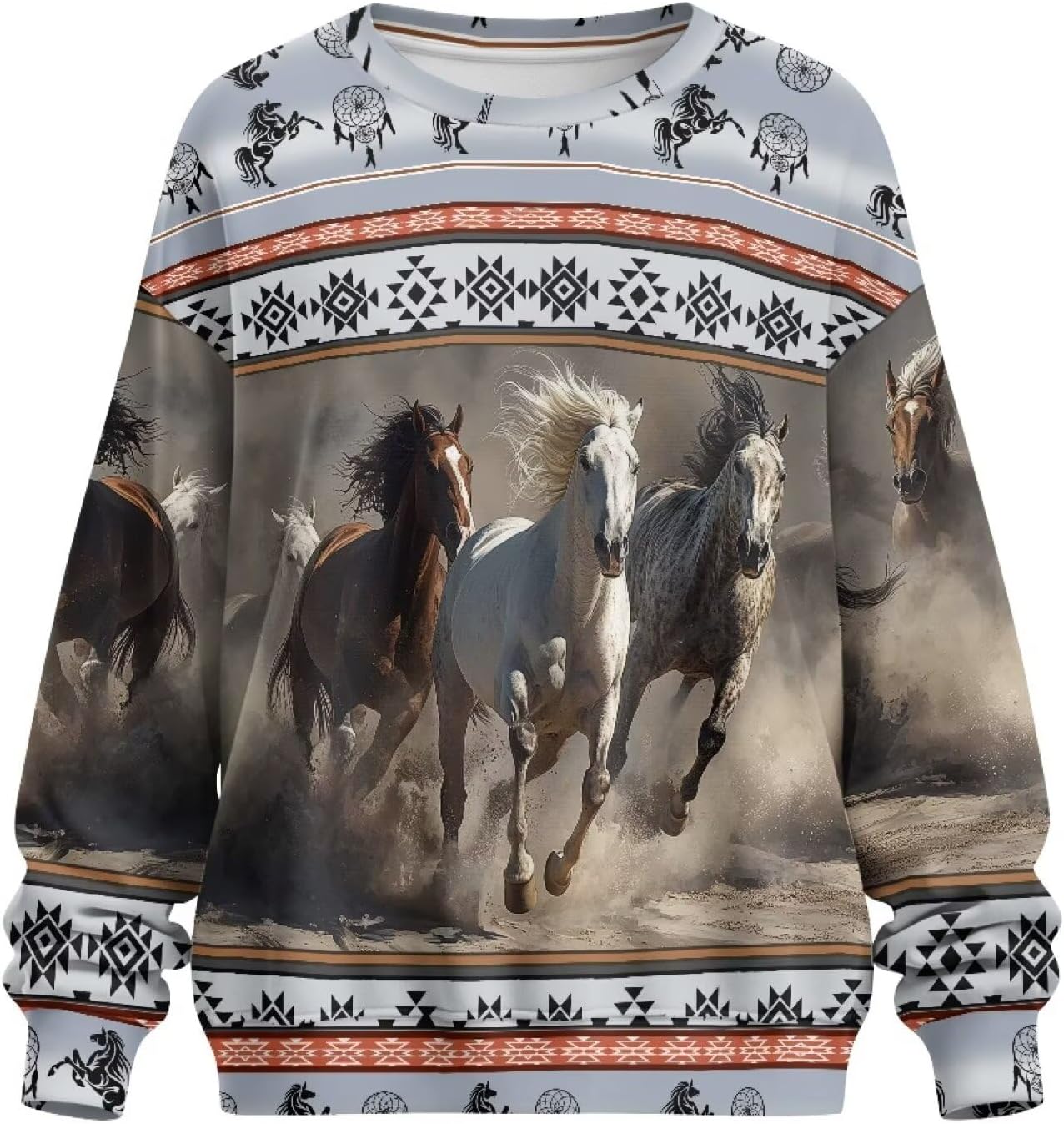 Showudesigns Womens Sweatshirt Long Sleeve Pullover Hoodie Crewneck Sweater Tops Fall Clothes with Pocket S-2XL