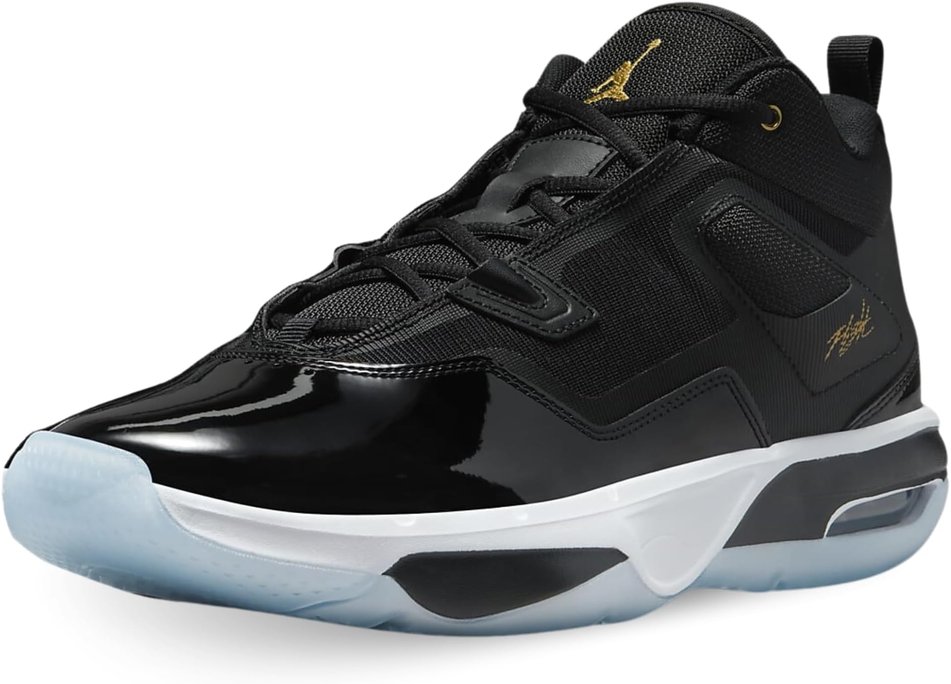Jordan Stay Loyal 3 Men's Shoes (FB1396-002, Black/White/Football Grey/Metallic Gold)